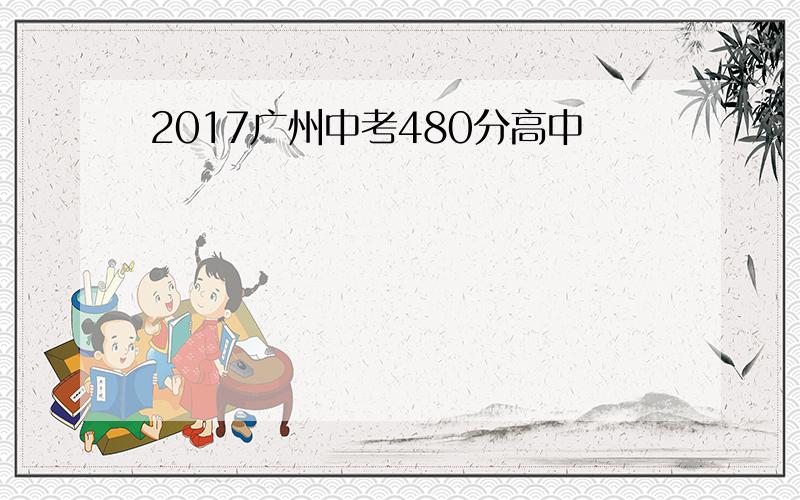 2017广州中考480分高中