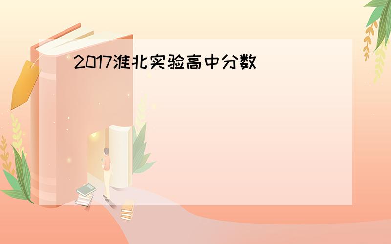 2017淮北实验高中分数