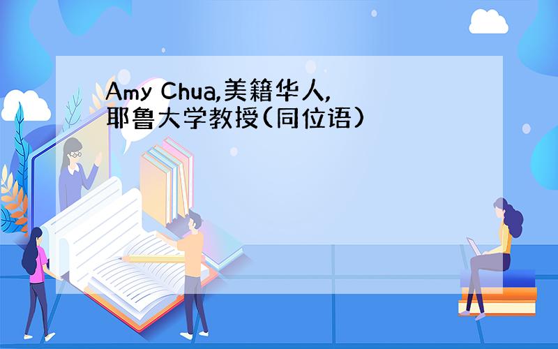 Amy Chua,美籍华人,耶鲁大学教授(同位语)