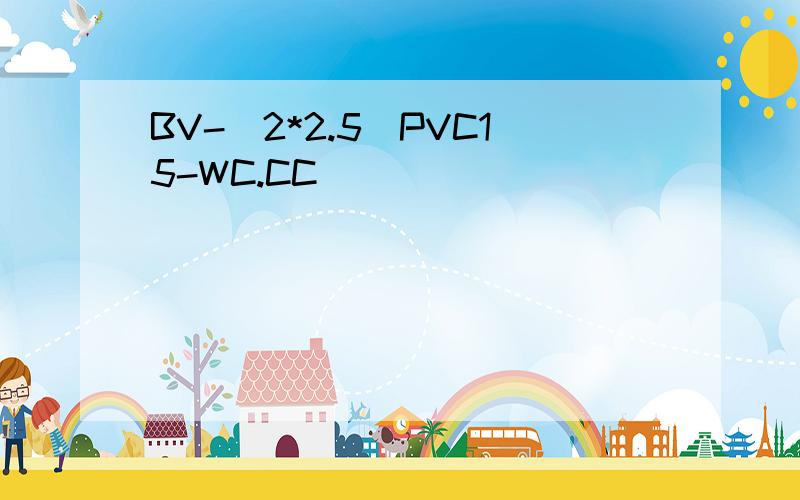 BV-(2*2.5)PVC15-WC.CC