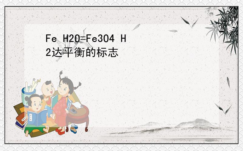 Fe H2O=Fe3O4 H2达平衡的标志