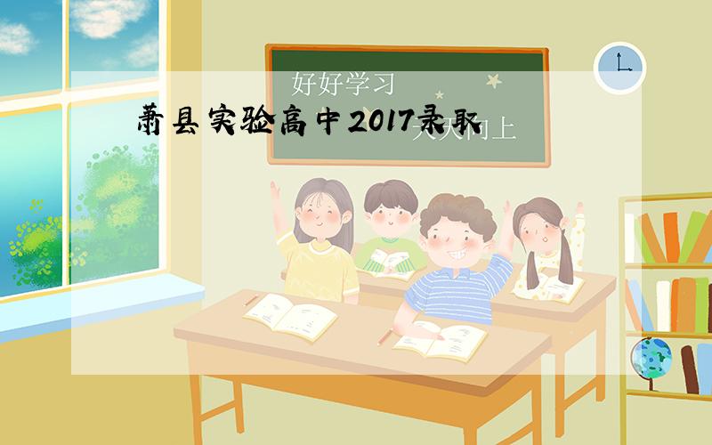 萧县实验高中2017录取