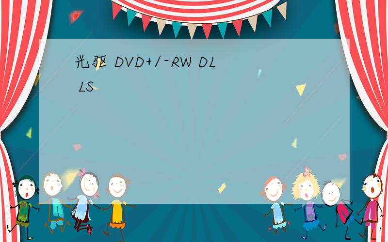 光驱 DVD+/-RW DL LS