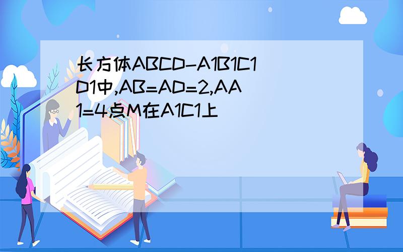 长方体ABCD-A1B1C1D1中,AB=AD=2,AA1=4点M在A1C1上