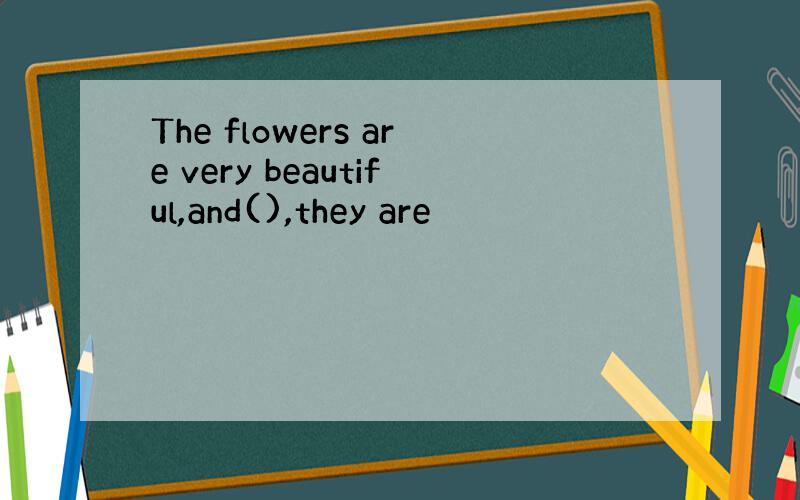 The flowers are very beautiful,and(),they are