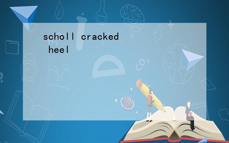 scholl cracked heel