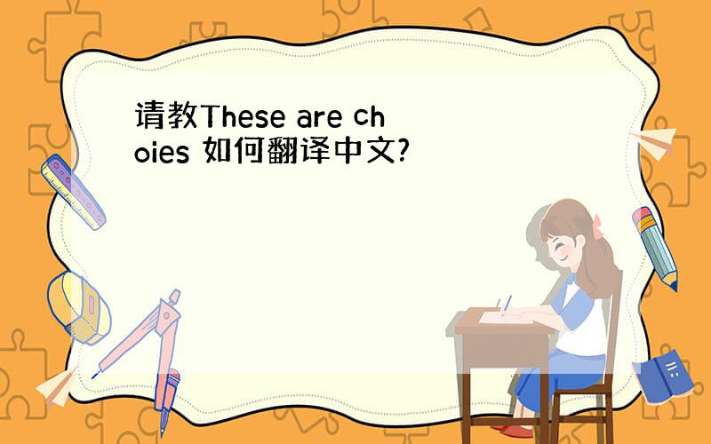 请教These are choies 如何翻译中文?
