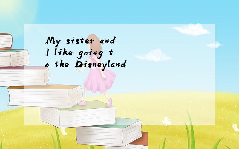 My sister and I like going to the Disneyland