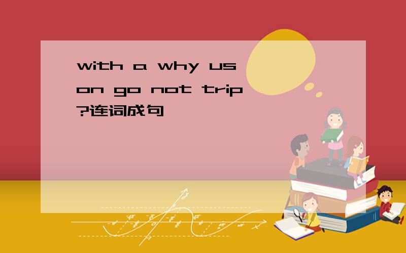 with a why us on go not trip?连词成句