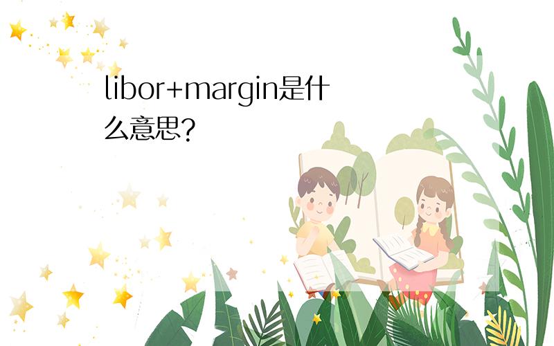 libor+margin是什么意思?
