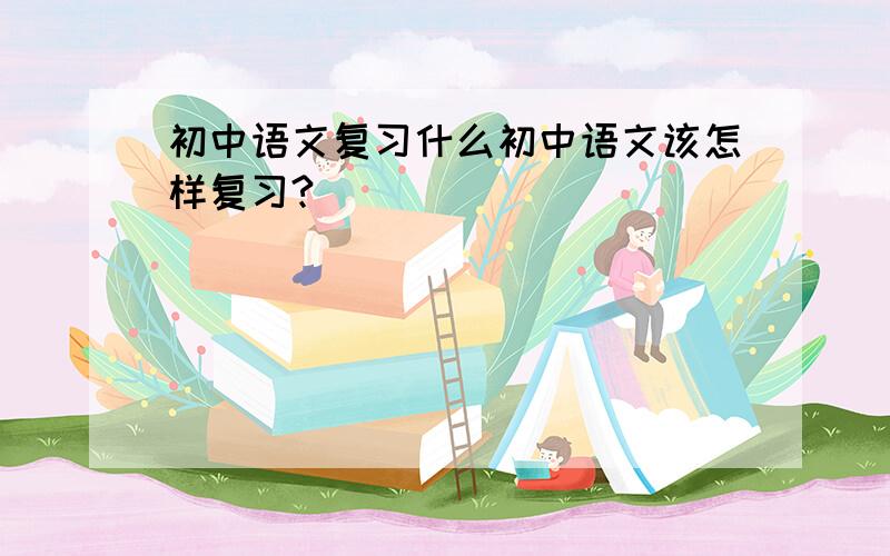初中语文复习什么初中语文该怎样复习?