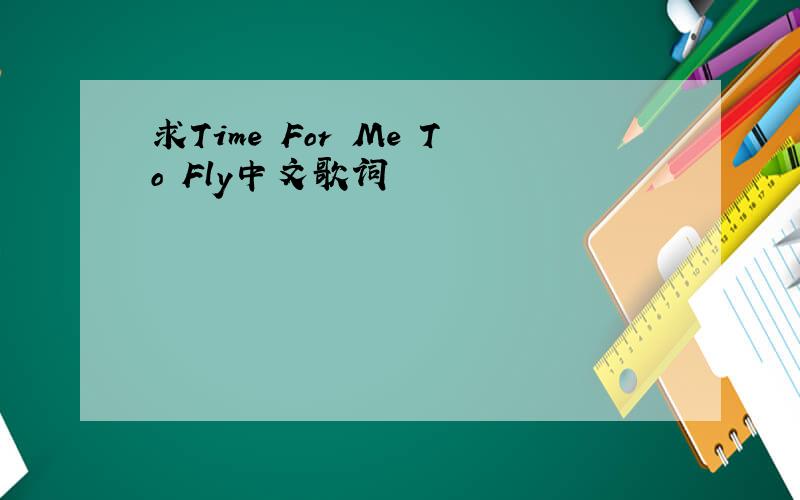 求Time For Me To Fly中文歌词